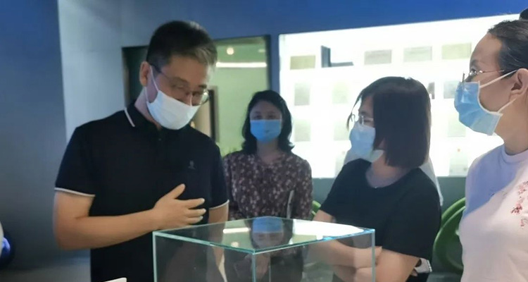 黃埔區(qū)政府副區(qū)長徐丹帶隊走訪調(diào)研金年会jinnian光電